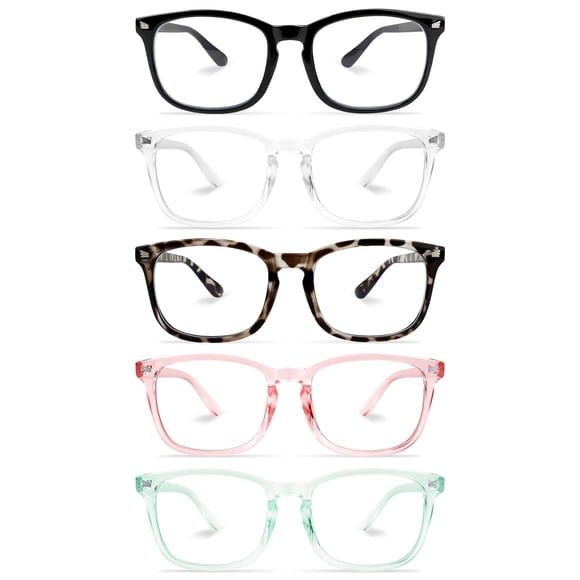 Gafas bloqueadoras de luz azul NZKNP para mujeres y hombres, paquete de 5