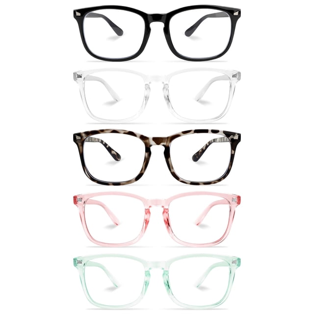 Gafas bloqueadoras de luz azul NZKNP para mujeres y hombres, paquete de 5