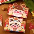 thumbnail image 4 of Riguas 4Pcs/Pack 2023 Red Envelopes Cartoon Jubilant Stamped Festival Props Paper Creative Chinese Horizontal Red Envelopes for New Year, 4 of 8