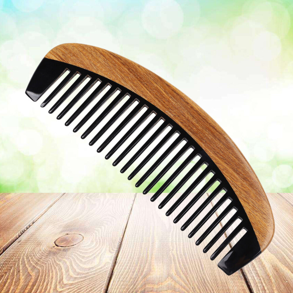 Horn Comb Teeth Wide Tooth Detangling Comb AntiStatic Horn Long Combs