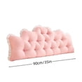 thumbnail image 3 of Dademeo Dorm Headboard Pillow,Wedge Backrest Positioning Support Cushion,Soft Washed Cotton Cover,Fluffy High Elastic Cotton Fill, 3 of 5