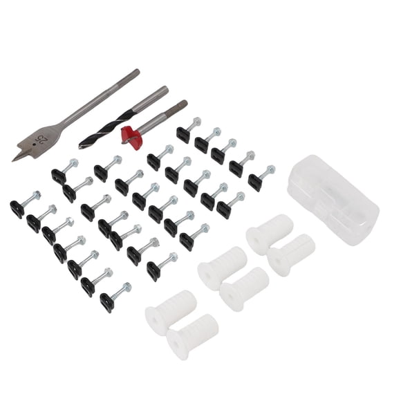 Cable Routing Kit Wire Clips Grommets 1 Inch and 5/16 Inch Drill Bits Wall Wiring Set for Residential RV Mobile Home
