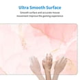 thumbnail image 6 of Disketp Gaming Mouse Pad Pink Marble Pattern Large Mouse Mat Long Extended Desk Pad Non-Slip Rubber Mice Pads Stitched Edges Thin Pad (11.8x31.5 Inch), 6 of 9