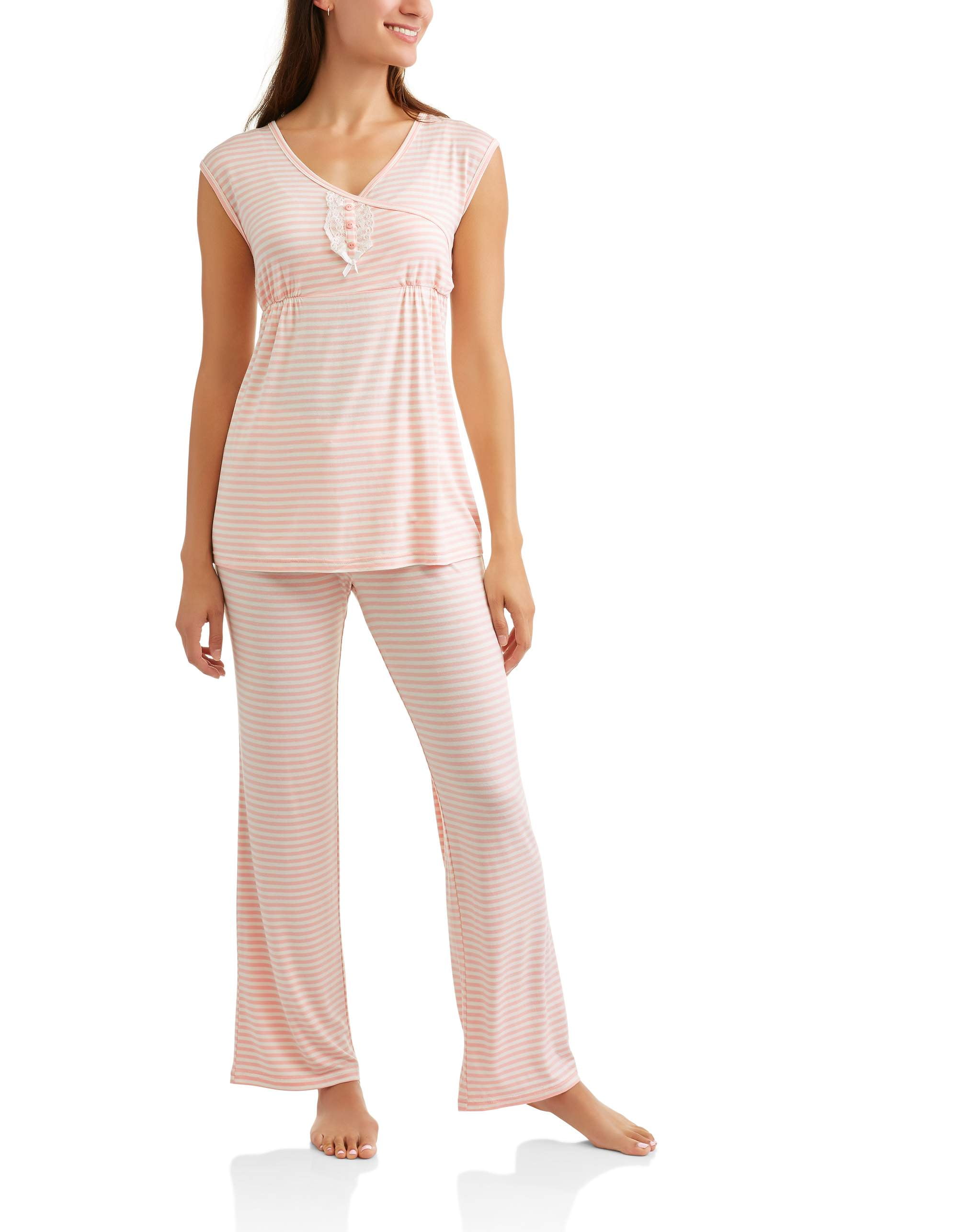 Nurture by Lamaze Maternity Nursing Sleeveless Top and Pants pajama
