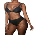 thumbnail image 4 of MesaSe Women Sexy See Through Mesh Dress Rhinestone Fishnet Bikini Swimsuit Cover Up Rave Festival Club Midi Dress, 4 of 5