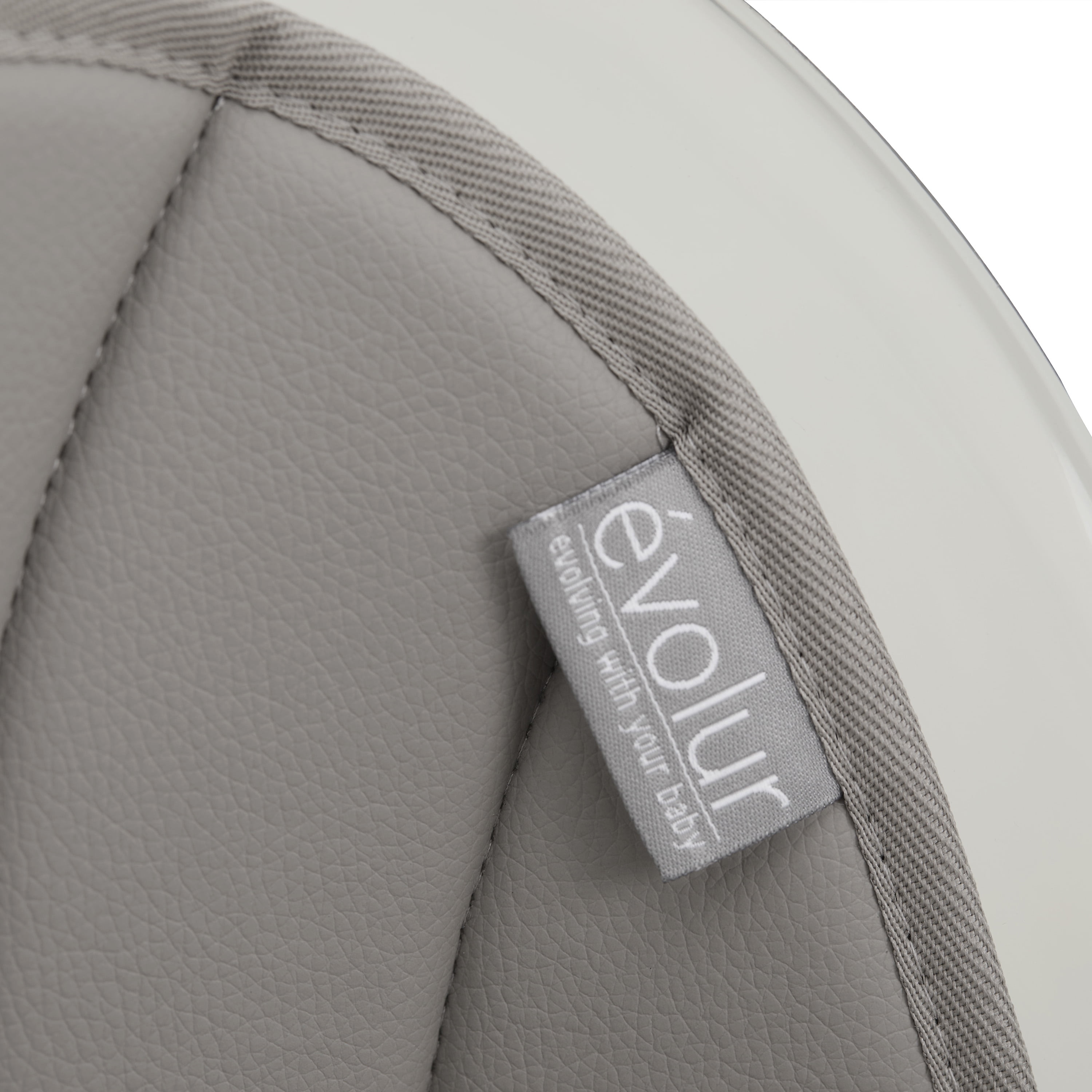 Evolur Tiny Throne 2-in-1 Portable High chair in Fossil Gray, Baby High Chair Converts into Booster Seat & Adult Stool, Removable Tray and Easy To Clean