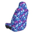 thumbnail image 2 of Daiia blue Skull purple flower Printed Car Seat Cover - Waterproof & Sweatproof - Universal Fit, Machine Washable, Non-Slip - Seat Protector for Car, Truck, SUV, Van (1 Pack), 2 of 5