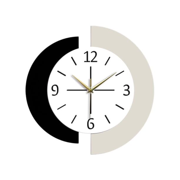 Reloj decorativo, reloj de pared de acrílico, movimiento silencioso minimalista, reloj para 30 cm