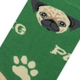 thumbnail image 4 of Crazy Socks, Womens, Animals, Pug, Crew Socks, Novelty Silly Fun Cute, 4 of 6