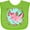 Apple Green, variant on Inktastic Watermelon Axolotl Boys or Girls Baby Bib
