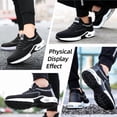 thumbnail image 6 of LAoutun Steel Toe Shoes for Men Black Work Shoes Safety Shoes Steel Toe Sneakers, 6 of 6