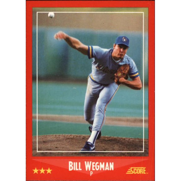 Collectible 1988 Score #296 Bill Wegman MLB Baseball Trading Card