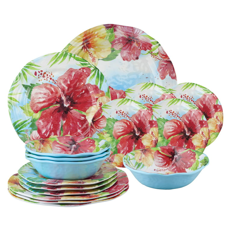 CALICLE INSULATED BOWL SET (Pink Hibiscus/Blue Seas)