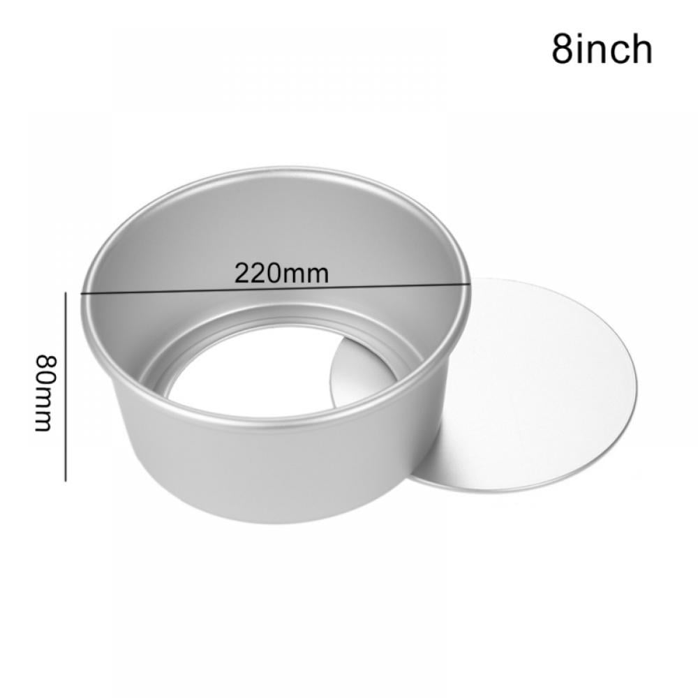 Round Pattern Dish Removable Bottom Aluminum Alloy Die Pudding Mold Cake Pan 