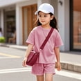 thumbnail image 2 of Toddler Girl Clothes Summer Girls Clothing Sets Girl Stuff T-shirt Shorts 2pcs Sets Gifts… Girls Summer Set 1-11 Years,1-2 Years, 2 of 6