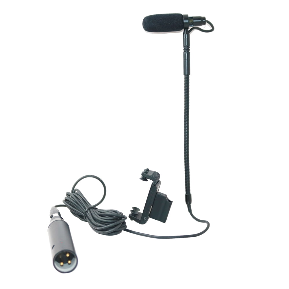Violin Clip-On Musical Instrument Microphone for Fiddle Hypercardioid Gooseneck Condenser Microphone Compatible For AKG Bodypack Transmitter