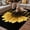 Black, variant on Yellow Sunflowers Outdoor Rug for Patio/Deck/Porch, Non-Slip Large Area Rug 3 x 5 Ft, Floral Rustic Abstract Black Indoor Outdoor Rugs Washable Area Rugs, Reversible Camping Rug Carpet Runner
