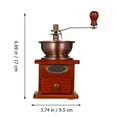 thumbnail image 2 of Pretyzoom 1Pc Manual Coffee Mill with Ceramic Burr and Iron Handle for Fresh Coffee Beans, 2 of 7