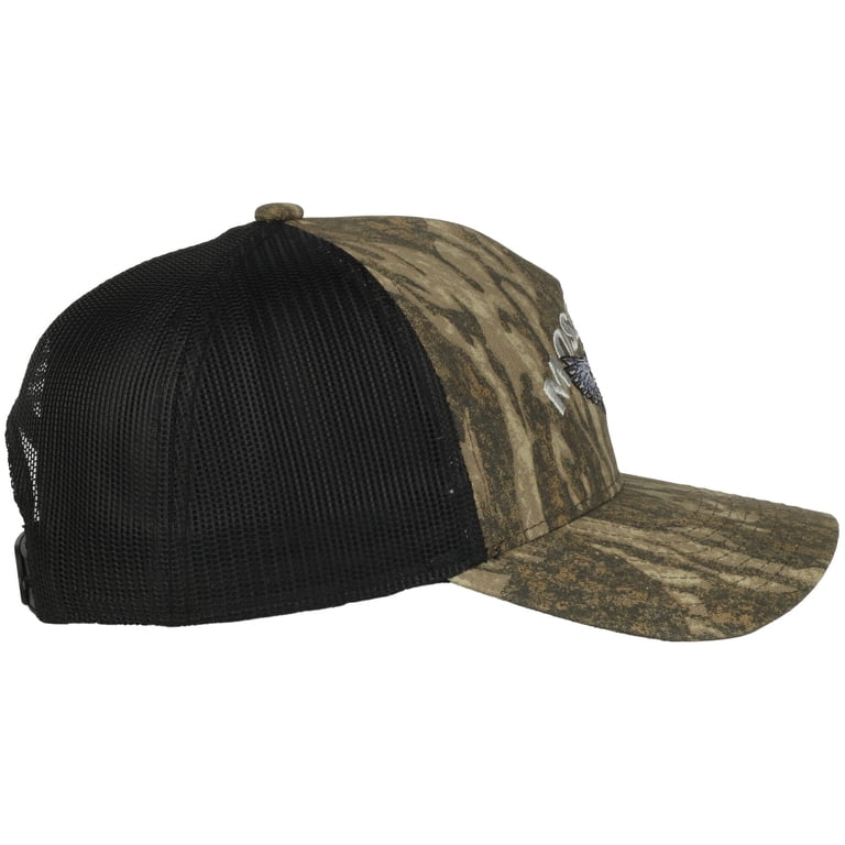 Men's Mossy Oak Dove Logo Embroidered New Bottomlands Camo 6 Panel