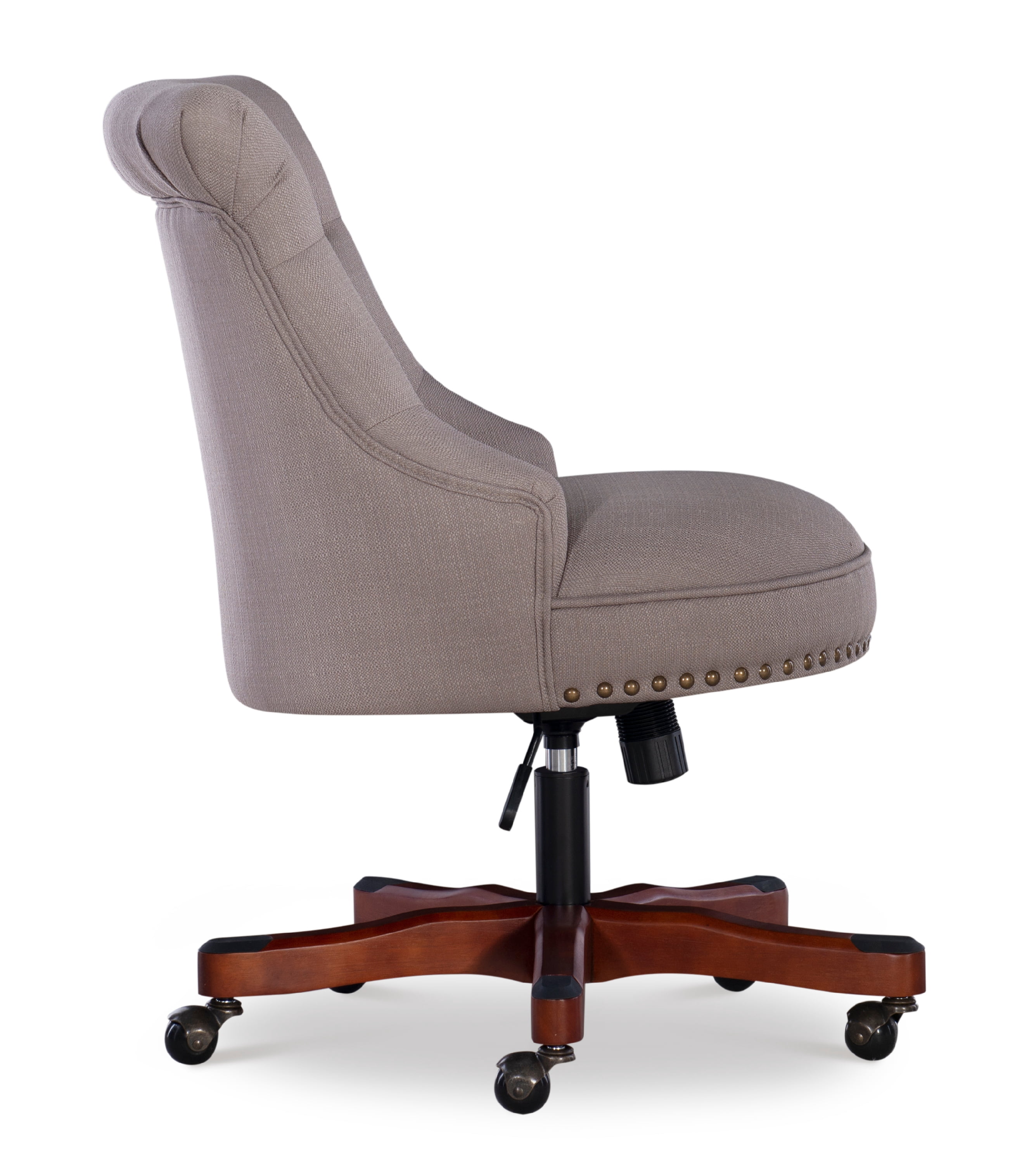 Linon Ragan Task Chairs with Adjustable Height and Swivel, 275 lb. Capacity, Dolphin Gray