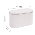 thumbnail image 4 of 1 pieza de bote de basura para escritorio blanco, bote de basura tipo prensa, mini bote de basura de doble capa para el hogar, contenedor de almacenamiento para mesa de dormitorio JM, 4 of 5