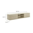 thumbnail image 2 of Render Wall-Mount Media Console TV Stand in Travertine, 2 of 10