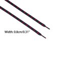 thumbnail image 2 of INSPIRE CHIC Unisex Colorful Printed Flat Shoelaces Art Patterned Shoe Laces for Running Sport Sneakers 1 Pair Black 140cm/55.12", 2 of 6