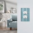 thumbnail image 5 of KLL Turquoise Wooden1 Pattern Electrical Outlet Covers, 3" x 5" 1 Pack Electric Receptacle Plug Covers for Decorator Receptacle Outlet & Switch-Style S, 5 of 6