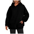 thumbnail image 2 of Sweats Décontractés Polyvalents à Manches Longues Sweat-Shirts à Manches Longues Gris Foncé, 2 of 5