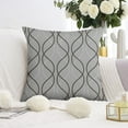 thumbnail image 3 of Upgrade Your Home with Grey Flower Throw Pillow Covers, 20x20 Inch - Modern Boho Decor, Set of 2, 3 of 7