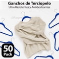 thumbnail image 4 of MAGMALIFE 50 Ganchos para Ropa de Terciopelo, Gancho Plateado Giratorio de 360 Grados, Adecuado para Todo Tipo de Ropa, Antideslizante, 4 of 5