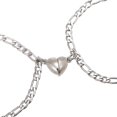 thumbnail image 2 of B 2 piezas imán pareja pulseras corazón cruces atracción pulsera conjunto de joyería, 2 of 5