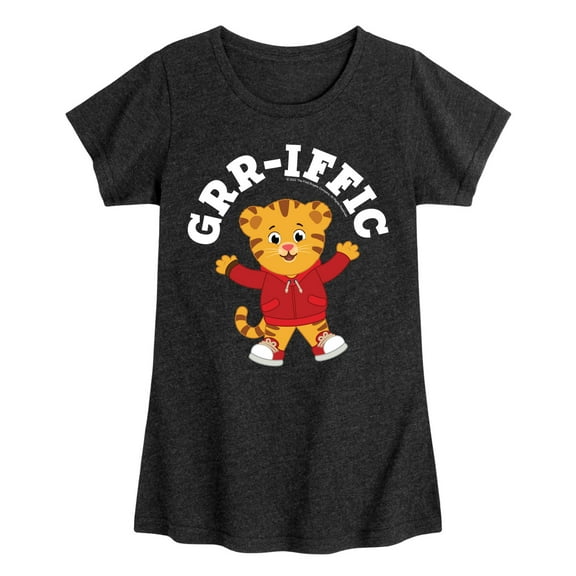 Daniel Tiger - Grrific Daniel Tiger - Girls Toddler and Youth Fitted Short Sleeve Tee
