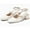 white, variant on Women's thick soled low heel closed toe high heels, wedding party dress shoes