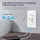 thumbnail image 2 of Enchufe de Pared Inteligente WiFi de Brasil con Puerto USB Tipo C Control Individual, Enchufe de Salida Inteligente Tuya, Funciona para (), 2 of 6