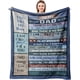 thumbnail image 1 of LHSHID Birthday Gifts for Dad Blanket Dady Gifts from Daughter Dad Birthday Gift Dad Gifts from Daughter and Son Best Dad Ever Gifts Idea Gifts for Dad Who Wants Nothing 30x40in, 1 of 6