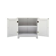 Redmon 5234WH Shaker Style Double Door Cabinet, White