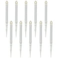 thumbnail image 2 of Northlight 10-Count White C7 Candle Pathway Markers Christmas Lights White Wire - 8", 2 of 9