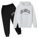 thumbnail image 1 of Gibobby Conjunto de sudadera para niña niño Casual Manga Larga Sudadera Con Capucha Sudadera Chándal Jogger Pantalones De Chándal Unisex 2 PC Conjunto De Chándal(Blanco,100), 1 of 3