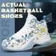 thumbnail image 2 of BINQER Zapatillas de baloncesto de caña alta for hombre con amortiguación de malla transpirable y suela antideslizante., 2 of 5