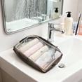thumbnail image 4 of DEKEones Clear Water Resistant Toiletry Makeup Bag, Black, 3 Piece, 4 of 7