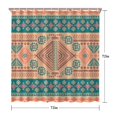 thumbnail image 5 of Waterproof Bohemian Shower Curtain 72x72 Inch Boho Style Polyester Unique Shower Curtain for Bathroom Hotel Home Decor with 12 Plastic Hooks, 5 of 5