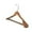 BROWN, variant on Puntoco Clearance High-Grade Wide Shoulder Wooden Coat Hangers - Solid Wood Suit Hanger