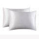thumbnail image 1 of Juego de 2 fundas de almohada de seda Daiosportswear, suaves, transpirables y sedosas, tamaño king. Funda de almohada de seda satinada morera natural con cremallera oculta para cabello y piel (50,8 x, 1 of 5