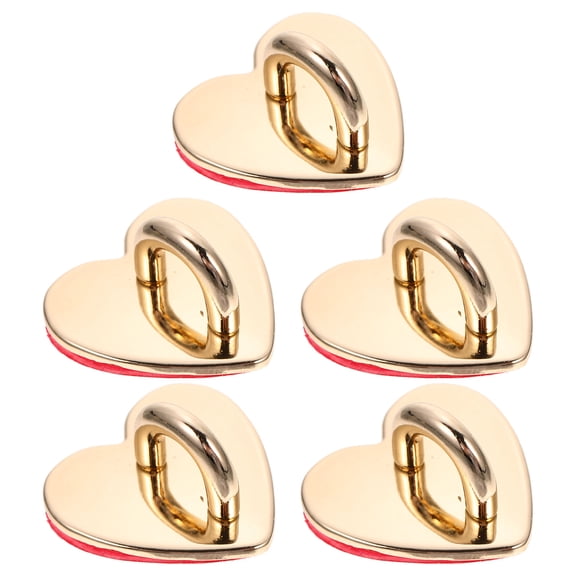 MERRYHAPY 5-Pack Heart Shaped Adhesive Phone for Mobile Phones and Tablets