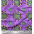 thumbnail image 1 of Soimoi Georgette Viscose Fabric Aboriginal Mosaic Printed Craft Fabric by the Yard 42 Inch Wide, 1 of 3