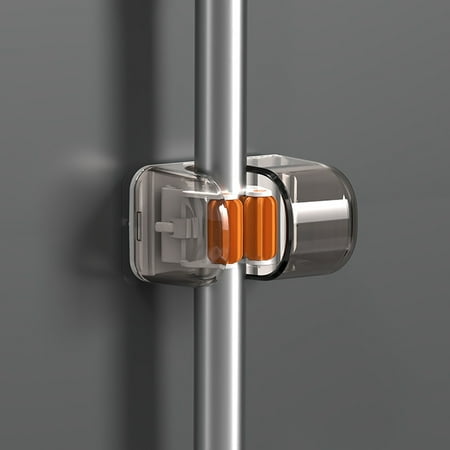 

Home Edit Storage LAWOR Wall Mounted Mop Organizer Holder Brush Mop Hanger Storage Rack Kitchen Tool Gray O3209