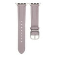 thumbnail image 3 of Slim Leather Band Compatible with Apple Watch 38/40/41/42mm(S10),for Women Men,Quadrate&Round Arc Buckle Deaign,Lychee Leather Adjustable Classic Watch Band Strap Bracelet,Purple, 3 of 7