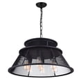 thumbnail image 4 of CWI Lighting Savill 7 Lumière vers le Bas Lustre avec Finition Noir Rougeâtre, 4 of 6