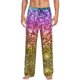 thumbnail image 1 of Fotbe Glitter Rainbow Pantalones de Pijama para Hombre, Pantalones de Dormir, Pantalones de Casa con Cintura Ajustable y Bolsillos-Large, 1 of 6